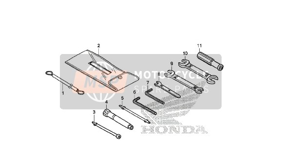 Honda GL1800C Goldwing 2014 Utensili per un 2014 Honda GL1800C Goldwing