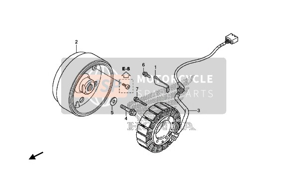 Honda NC700SD 2014 Generator voor een 2014 Honda NC700SD