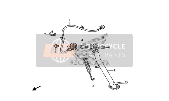 Honda NC700SD 2014 STAND for a 2014 Honda NC700SD