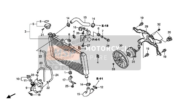 19080MGSD31, Motor Assy., Fan, Honda, 1