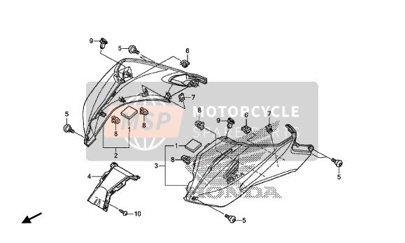 Honda NC700SD 2014 UNTERSTAND für ein 2014 Honda NC700SD