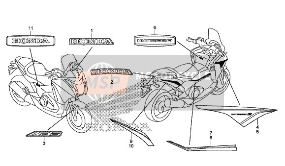 86611MJFA00ZA, Marca,  Abs *TYPE2*, Honda, 1