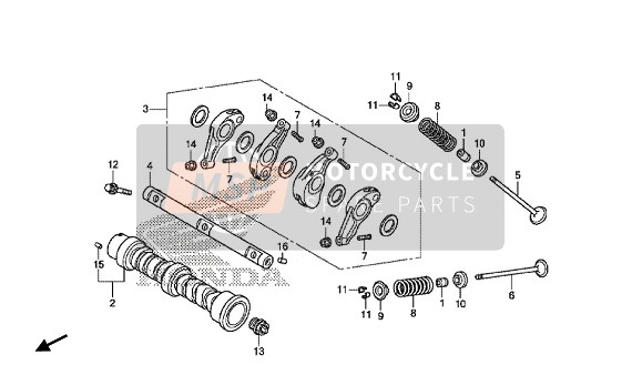 Honda NC750S 2014 CAMSHAFT & VALVE for a 2014 Honda NC750S