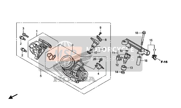 Honda NC750S 2014 THROTTLE BODY for a 2014 Honda NC750S