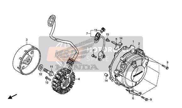 Honda VFR800F 2014 Generatore per un 2014 Honda VFR800F