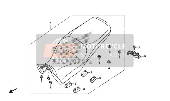 Honda VFR1200XDL Dual Clutch 2014 Asiento para un 2014 Honda VFR1200XDL Dual Clutch