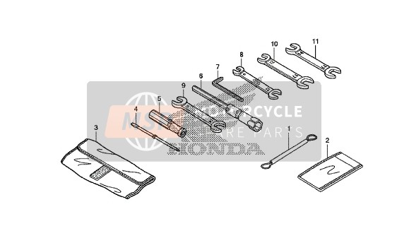 Honda VFR1200XDL Dual Clutch 2014 Gereedschap voor een 2014 Honda VFR1200XDL Dual Clutch