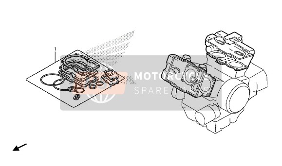 Honda VFR1200XE 2014 EOP-1 Kit de juntas A para un 2014 Honda VFR1200XE