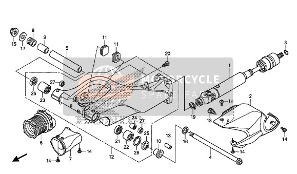 Honda VFR1200XE 2014 SWINGARM for a 2014 Honda VFR1200XE