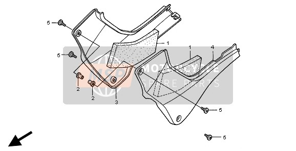 Honda CB600F 1998 SEITLICHE ABDECKUNG für ein 1998 Honda CB600F