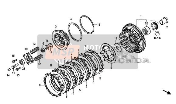 Honda CB500X 2015 CLUTCH for a 2015 Honda CB500X