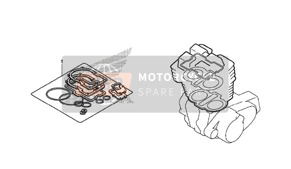 Honda CB500X 2015 EOP-1 Kit guarnizioni A per un 2015 Honda CB500X