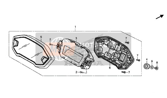 Honda CB500X 2015 Meter per un 2015 Honda CB500X