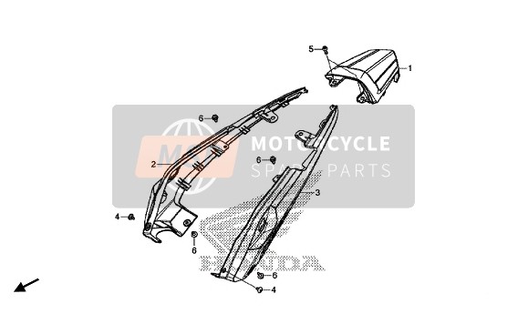 77250MJVJ81ZC, Cowl Set, L. Rr. (Wl) *TYPE1* (TYPE1 ), Honda, 0