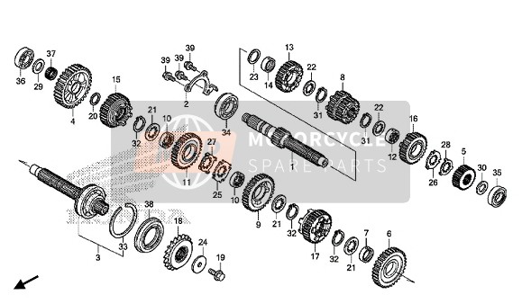 Honda CBR1000S 2015 TRANSMISSION for a 2015 Honda CBR1000S