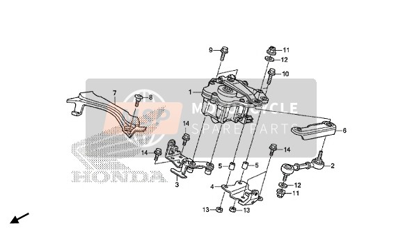 Honda CBR1000S 2015 Ammortizzatore di sterzo per un 2015 Honda CBR1000S