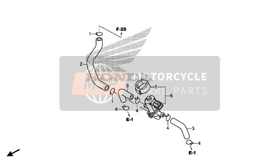 Honda CBR1000S 2015 Valve de contrôle d'injection d'air pour un 2015 Honda CBR1000S