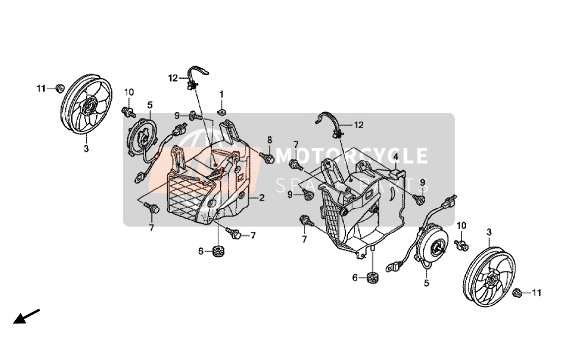 Honda GL1800 2015 Ventilateur pour un 2015 Honda GL1800