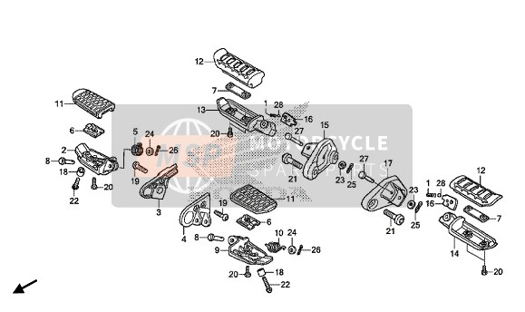 Honda GL1800C 2015 Step voor een 2015 Honda GL1800C