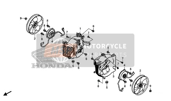 Honda GL1800C 2015 Ventilateur pour un 2015 Honda GL1800C