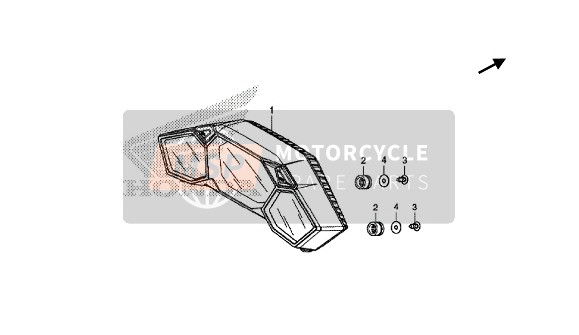 37244KVK900, Rubber, Meter Mounting, Honda, 1