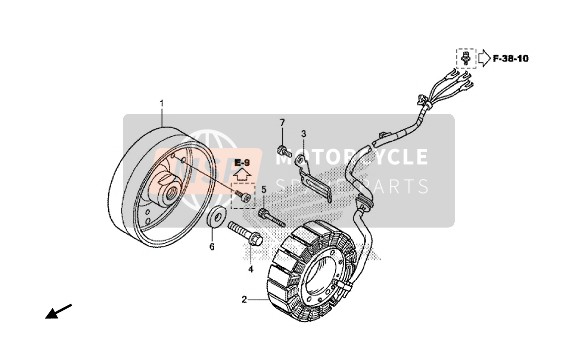 Honda VFR1200F 2015 GENERATOR for a 2015 Honda VFR1200F