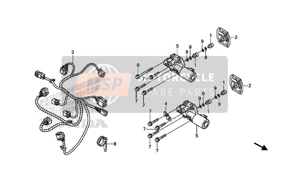 Honda VFR1200FD 2015 HUBMAGNET für ein 2015 Honda VFR1200FD