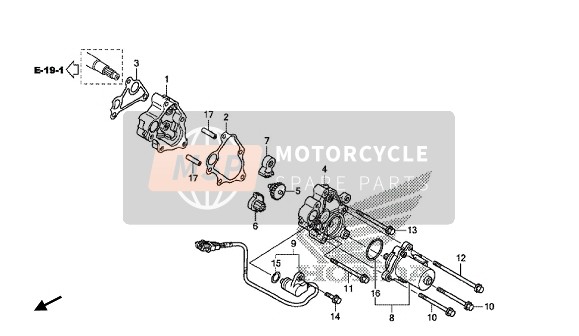 Honda VFR1200XDL 2015 UNTERSETZUNGSGETRIEBE für ein 2015 Honda VFR1200XDL