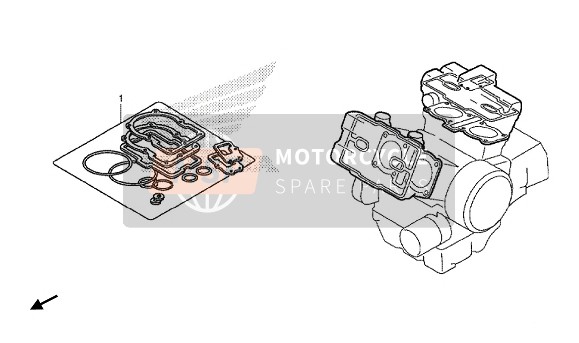 Honda VFR1200XDL 2015 EOP-1 Gasket Kit A for a 2015 Honda VFR1200XDL