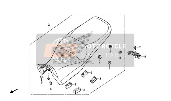 Honda VFR1200XDL 2015 Asiento para un 2015 Honda VFR1200XDL