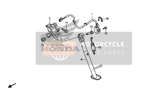 Honda VFR1200XL 2015 In Piedi per un 2015 Honda VFR1200XL