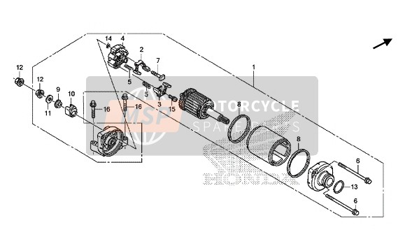 Honda VFR800X 2015 Comenzando Motor para un 2015 Honda VFR800X