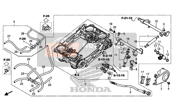 Honda VFR800X 2015 DROSSELKLAPPE für ein 2015 Honda VFR800X