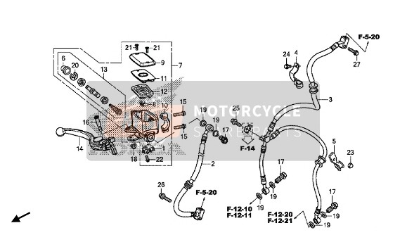 FRONT BRAKE MASTER CYLINDER