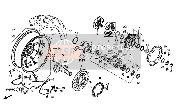 42650MJMD60ZA, Wheel Sub Assy., Rr. *TYPE2* (TYPE2 ), Honda, 0