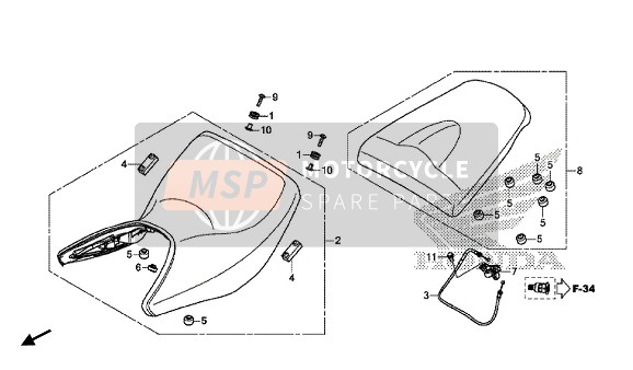 77156MJMD60, Cable, Seat Lock, Honda, 0