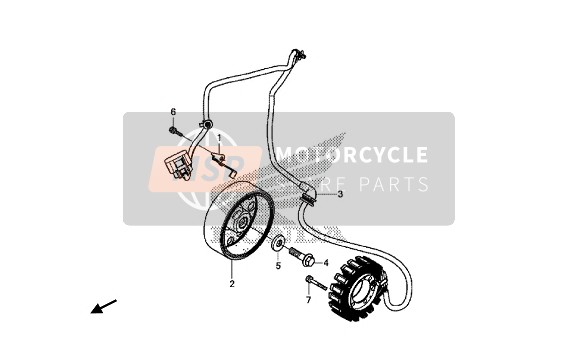 Honda CB650F 2016 GENERATOR for a 2016 Honda CB650F