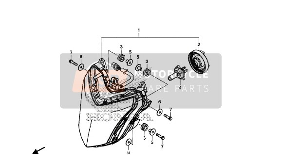 33110MJED01, Gruppo Faro, Honda, 0