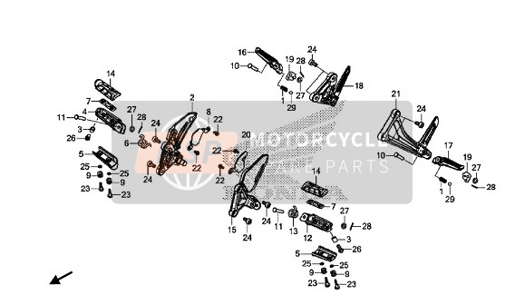 Honda CB650F 2016 Step voor een 2016 Honda CB650F