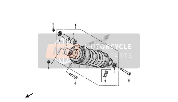 Honda CB650F 2016 Cojín trasero para un 2016 Honda CB650F