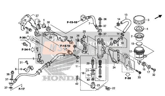 REAR BRAKE MASTER CYLINDER