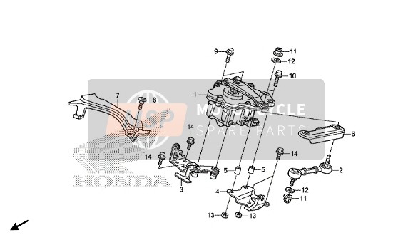 Honda CBR1000RR 2016 Stuurdemper voor een 2016 Honda CBR1000RR