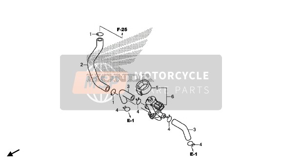 Honda CBR1000RR 2016 Regelklep voor luchtinjectie voor een 2016 Honda CBR1000RR
