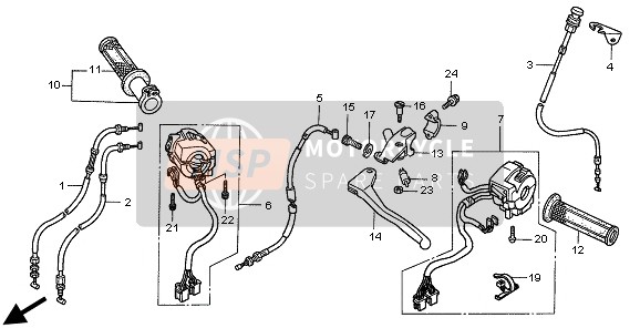 91548SA5003, Band, Harness, Honda, 2