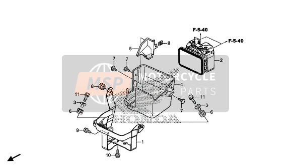 Honda CBR300RA 2016 ABS Modulateur pour un 2016 Honda CBR300RA