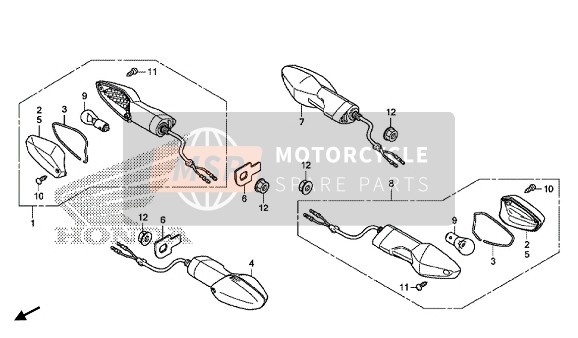 Honda CBR300RA 2016 Indicateur pour un 2016 Honda CBR300RA