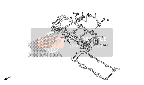 Honda CBR1000SA 2016 ZYLINDER für ein 2016 Honda CBR1000SA