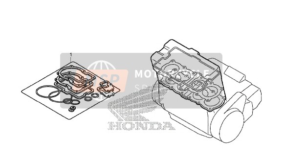 Honda CBR1000SA 2016 EOP-1 Pakkingset A voor een 2016 Honda CBR1000SA