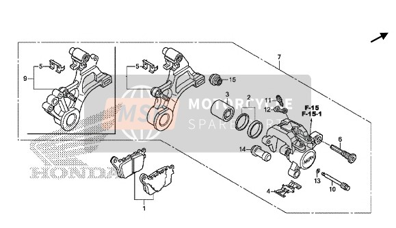 REAR BRAKE CALIPER