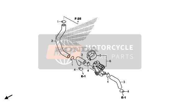 Honda CBR1000SA 2016 Regelklep voor luchtinjectie voor een 2016 Honda CBR1000SA